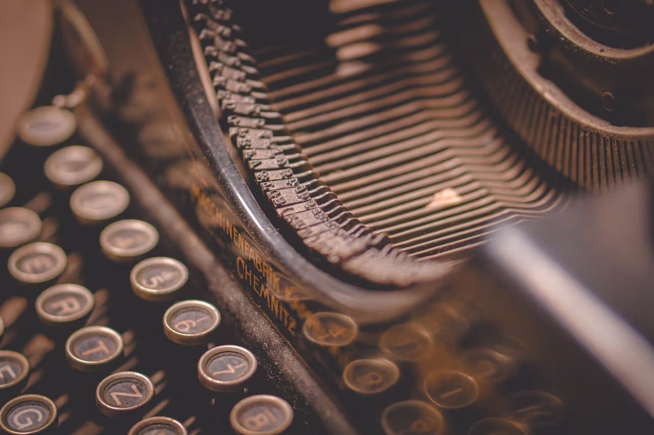 The original writing assistant: a typewriter